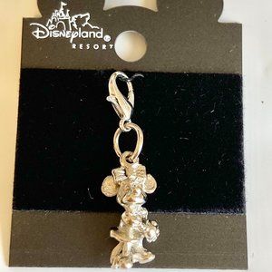 Vintage Minnie Mouse 3D Charm Zipper Pull Backpack Purse Mickey Disneyana